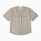 Baseman Shirt - Brown Stripe