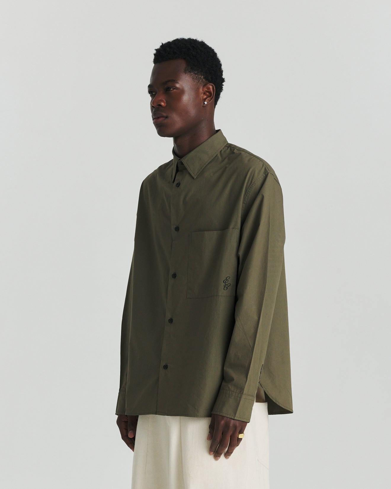 CBD Shirt - Deep Olive Solid