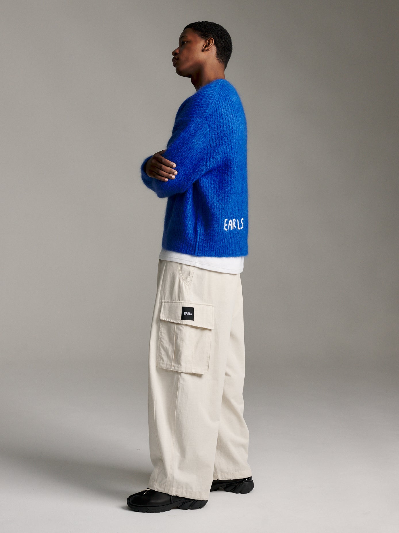 Solid Mohair Knit - Cobalt