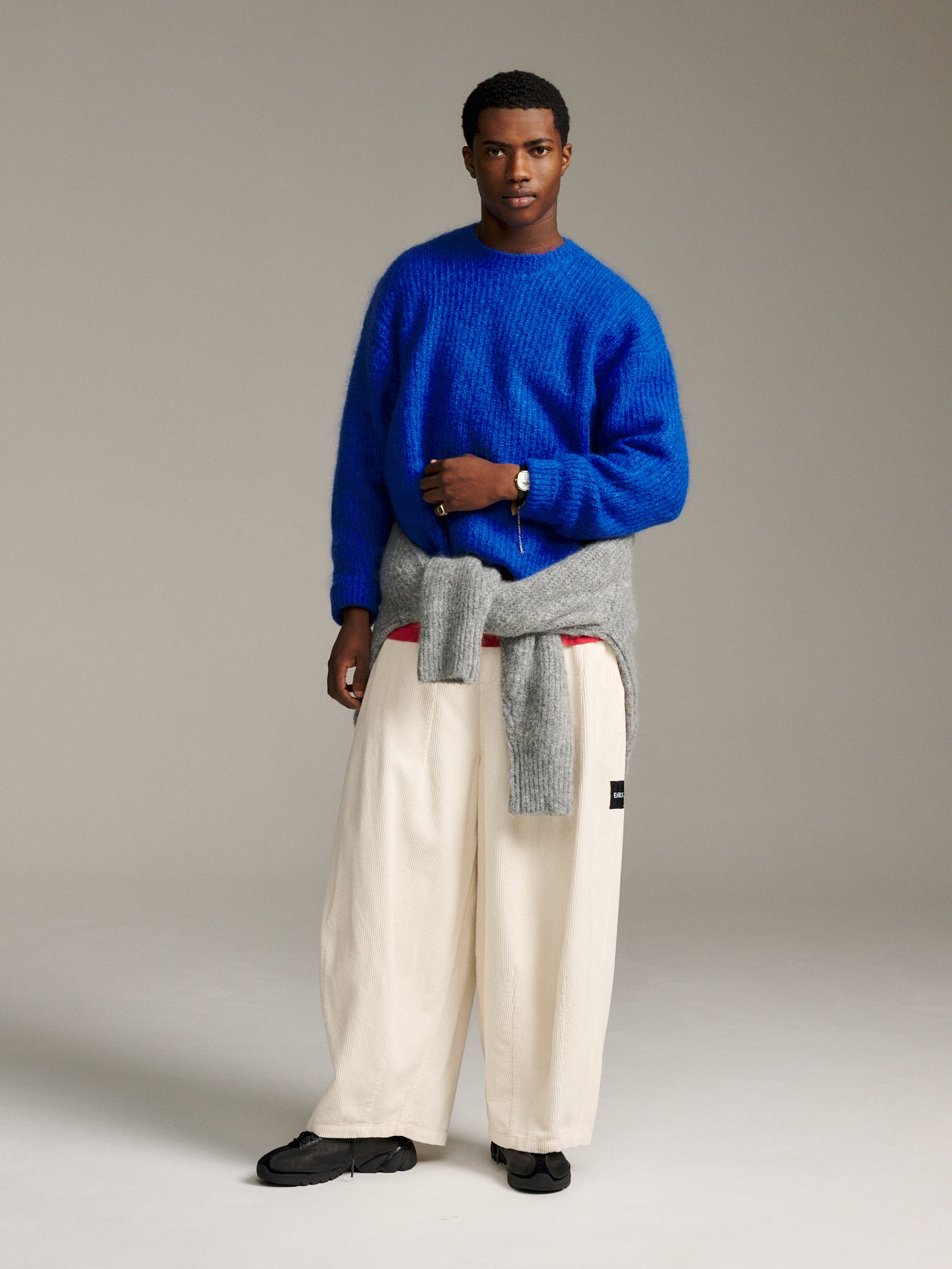 Solid Mohair Knit - Cobalt