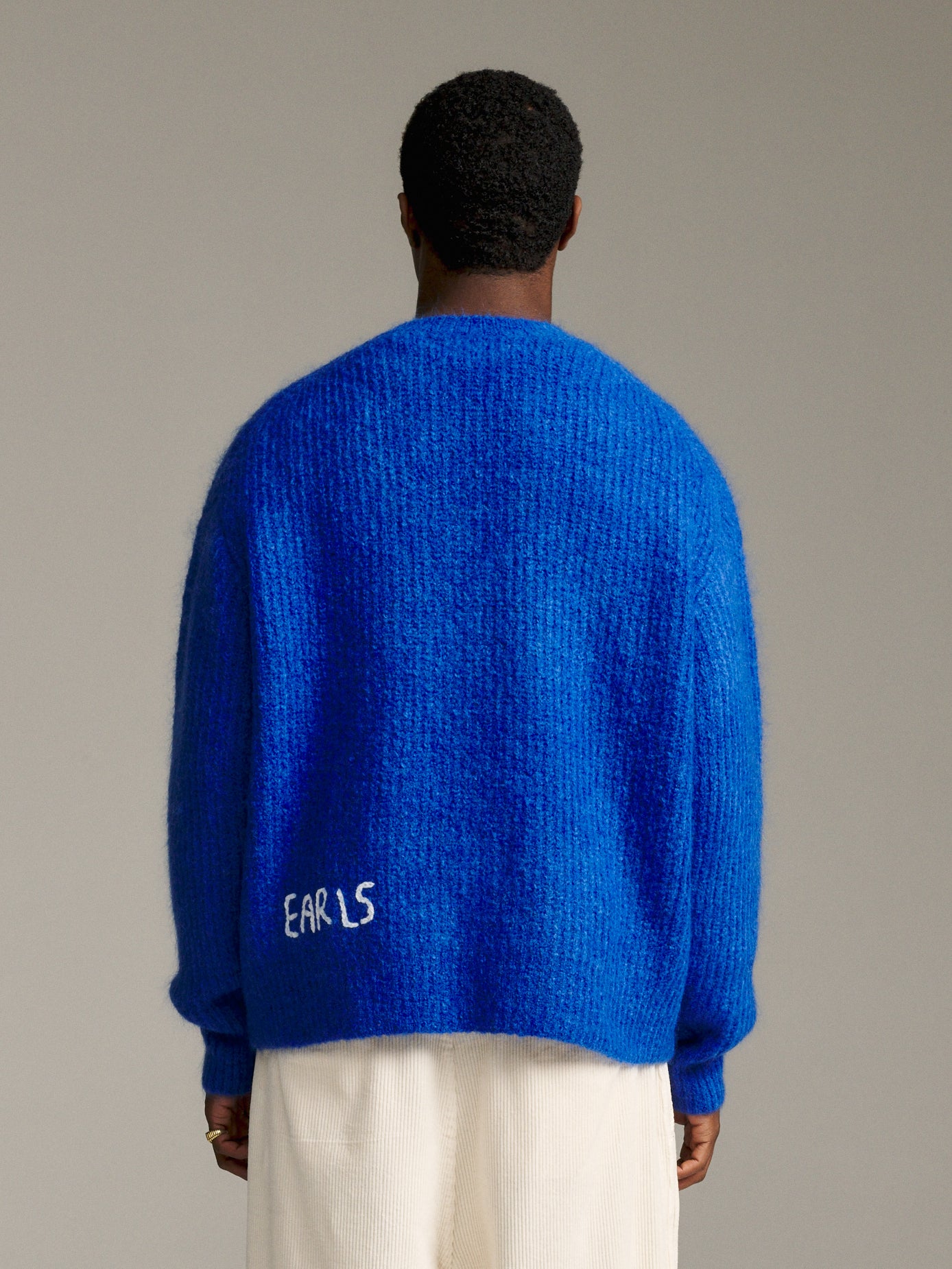 Solid Mohair Knit - Cobalt