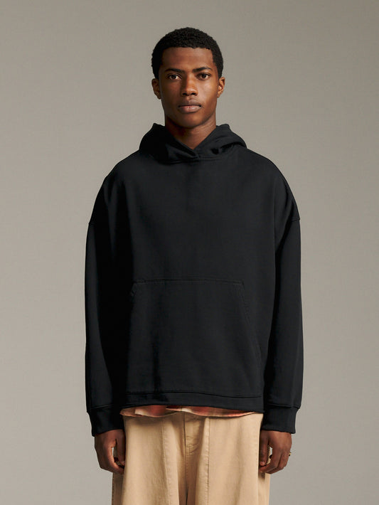 Felt Hood - Black/Brown
