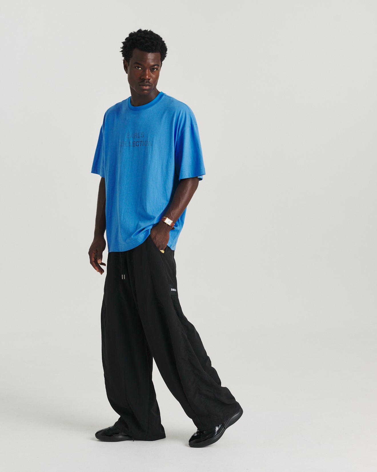 Nylon Relax Pant - Black