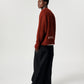 Mohair Knit Crew - Burgundy