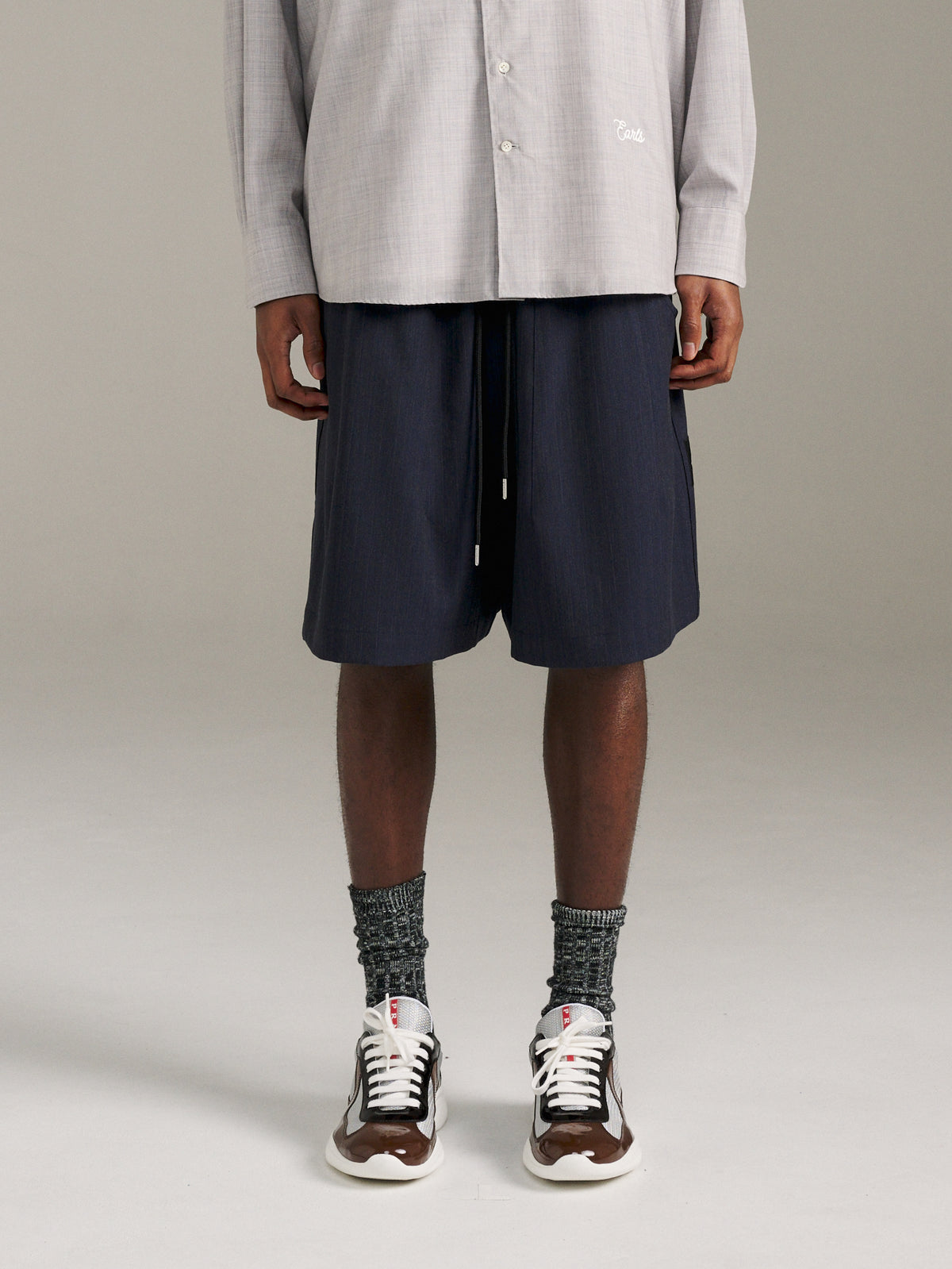 TR Relax Short - Navy Stripe