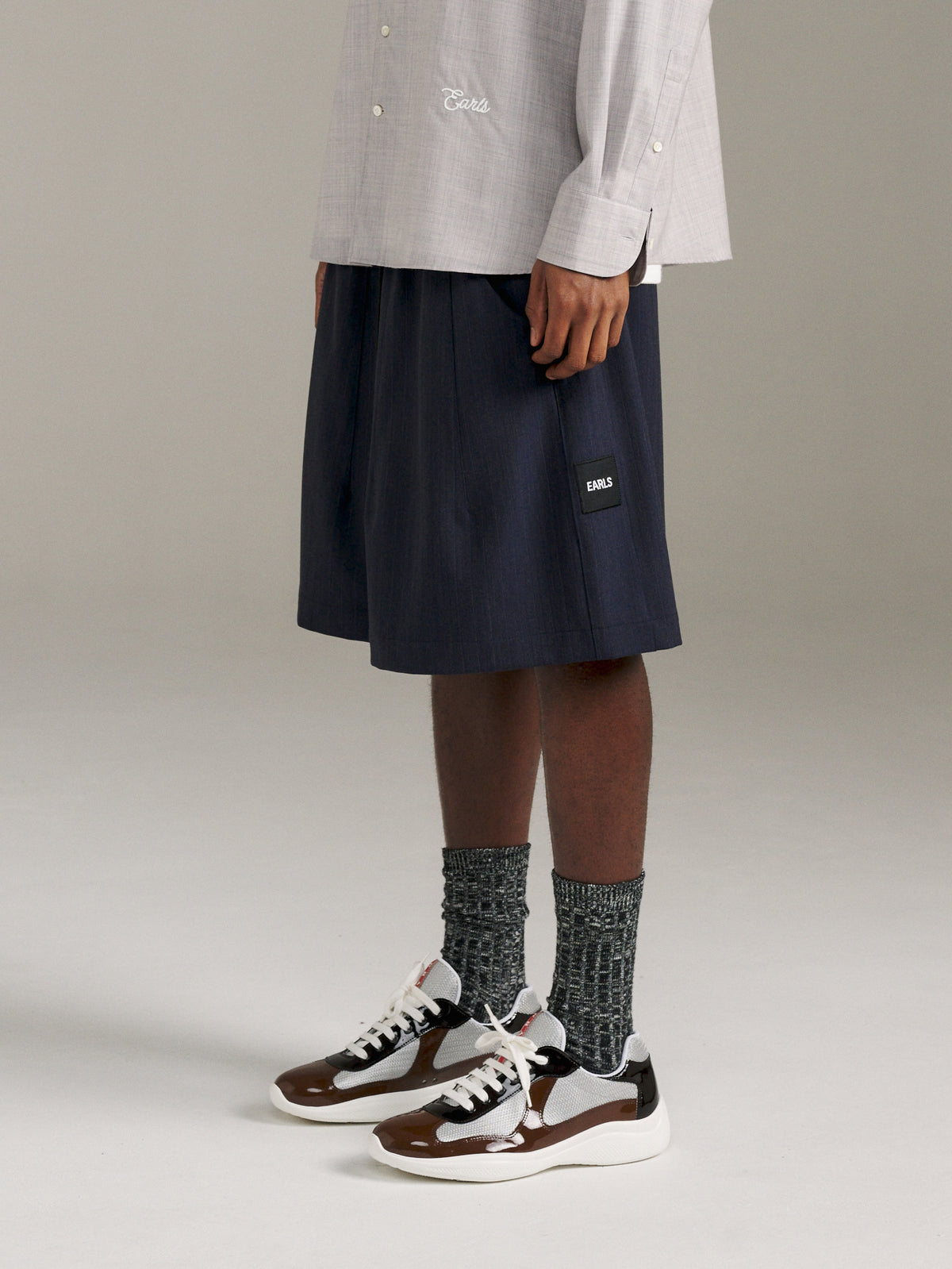 TR Relax Short - Navy Stripe