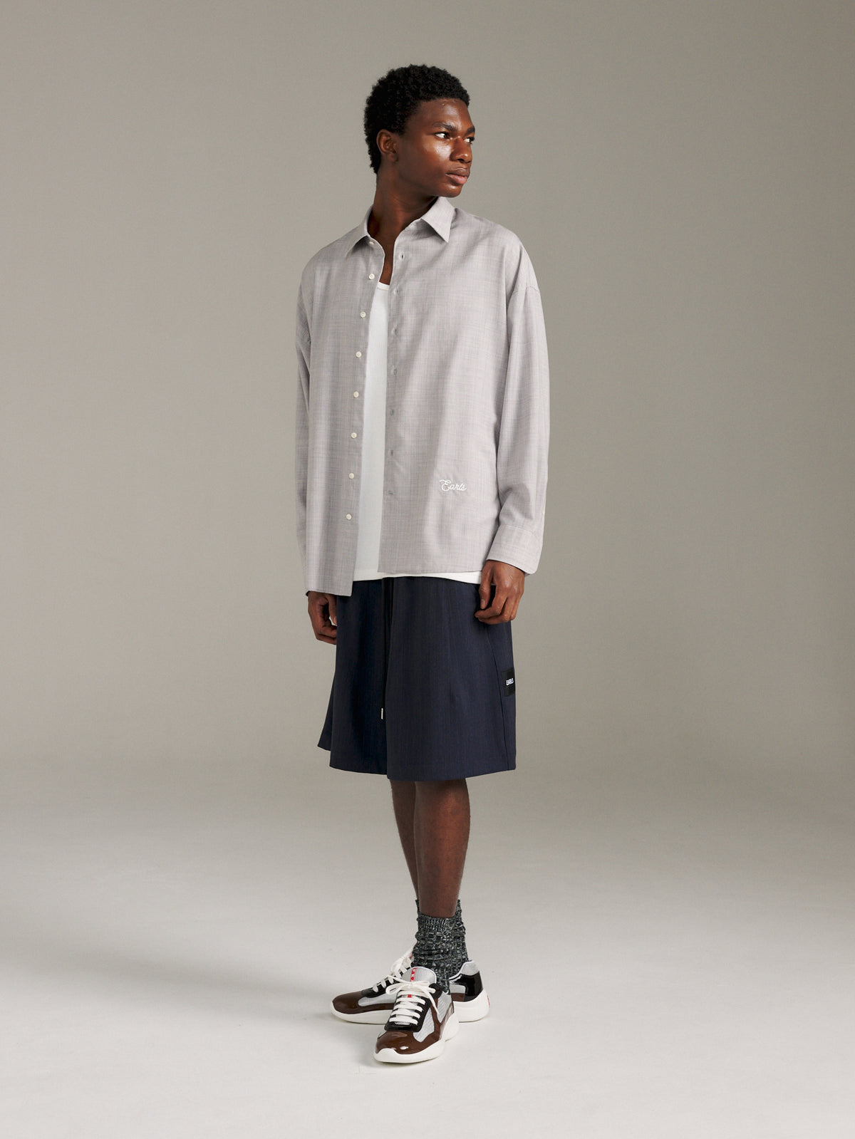 TR Relax Short - Navy Stripe