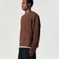 Mohair Knit Crew - Brown