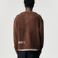 Mohair Knit Crew - Brown