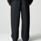 Twin Pleat Poplin Trouser - Black