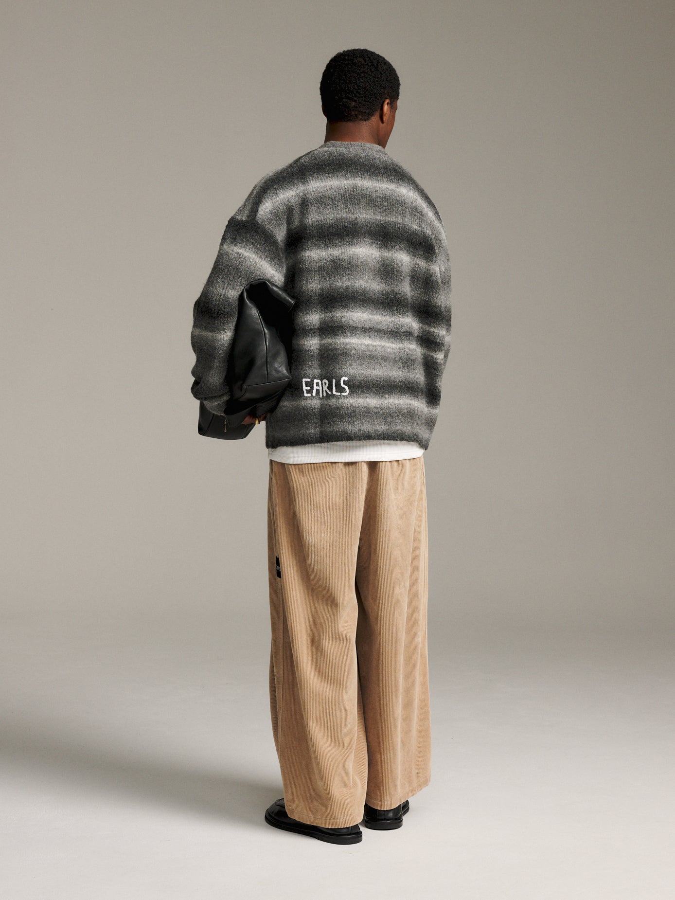 Ombre Knit Crew - Greyscale