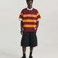 Stripe Rugby - Orange/Wine