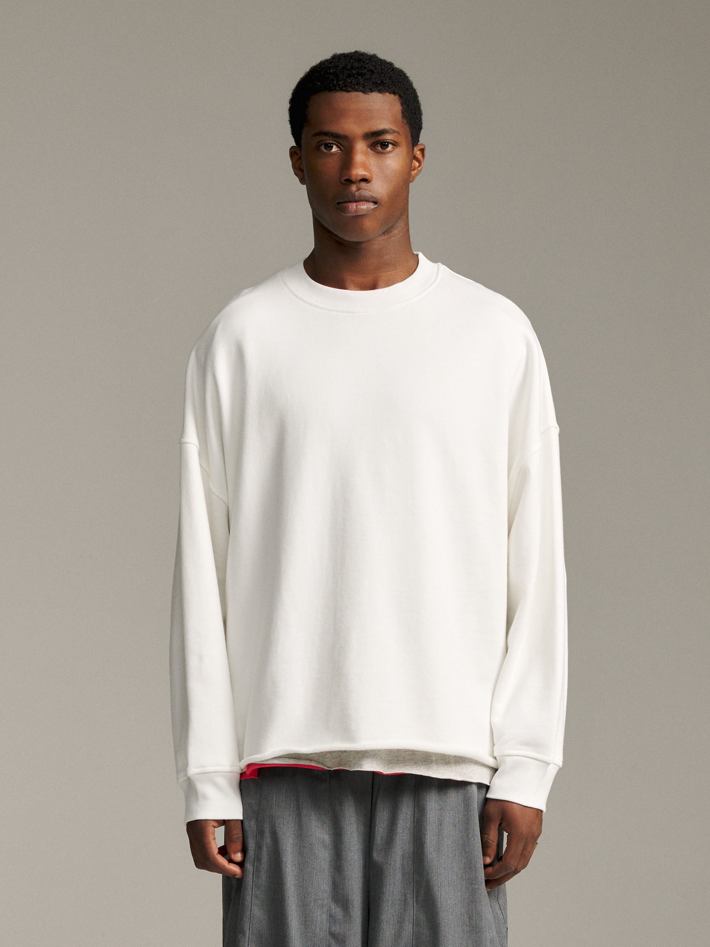 Raw Edge Crew - White