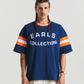 Knit Panel Tee - Blue