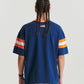 Knit Panel Tee - Blue