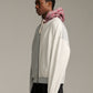 Contrast Zip Hood - Grey Marle