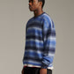 Ombre Knit Crew - Blue