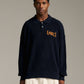 Solid Knit Polo - Navy