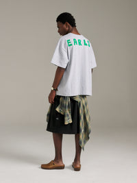 ZigZag Tee - Grey Marle/Green