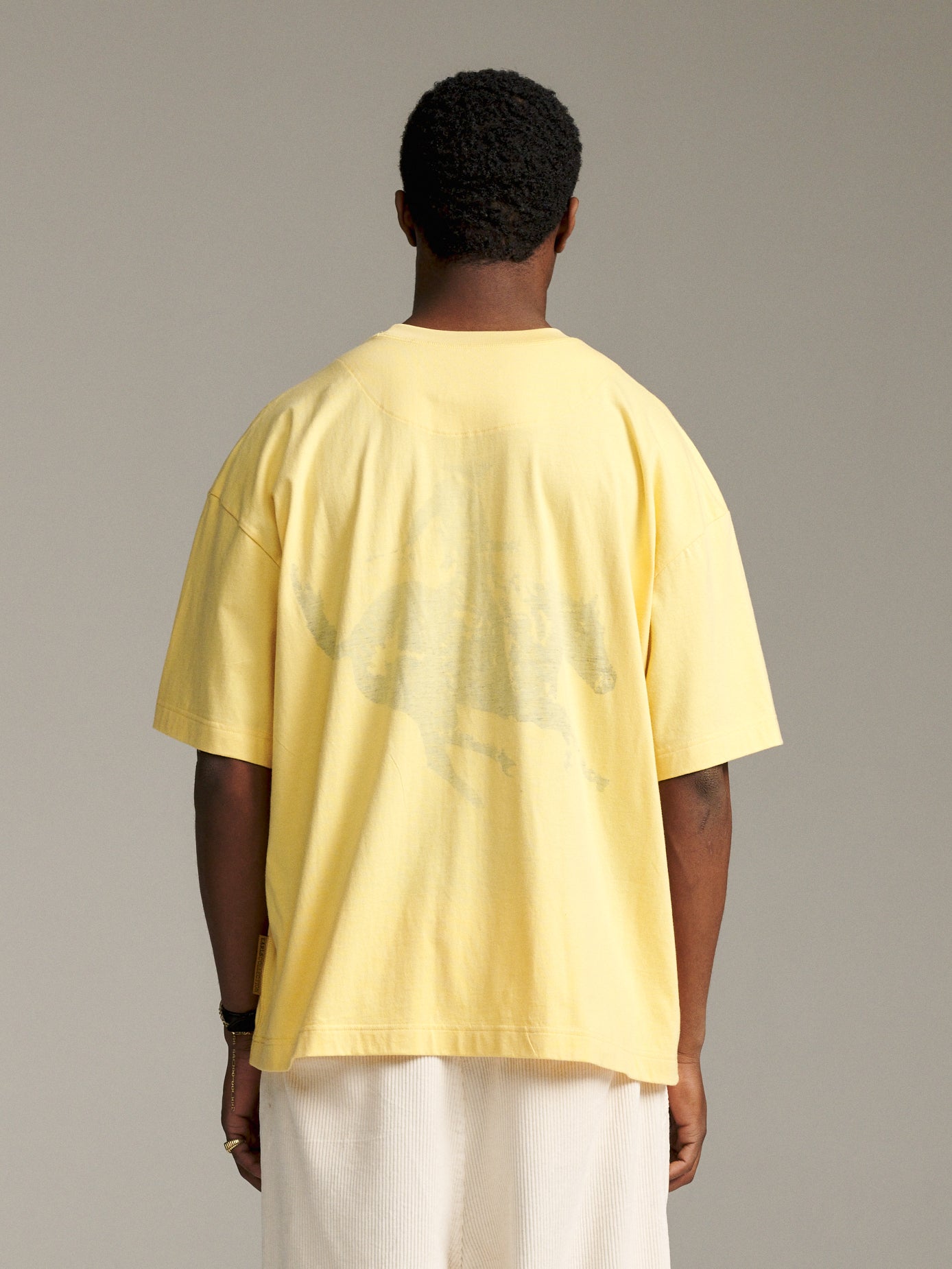 Cowboys Tee - Pale Yellow