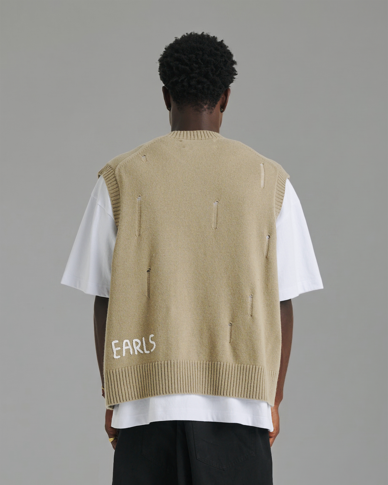Distressed Knit Tank - Wheat