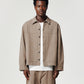 Cropped Work Jacket - Quicksand