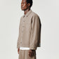 Cropped Work Jacket - Quicksand