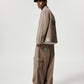 Cropped Work Jacket - Quicksand