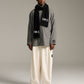 Sleek Knit Scarf - Black/White