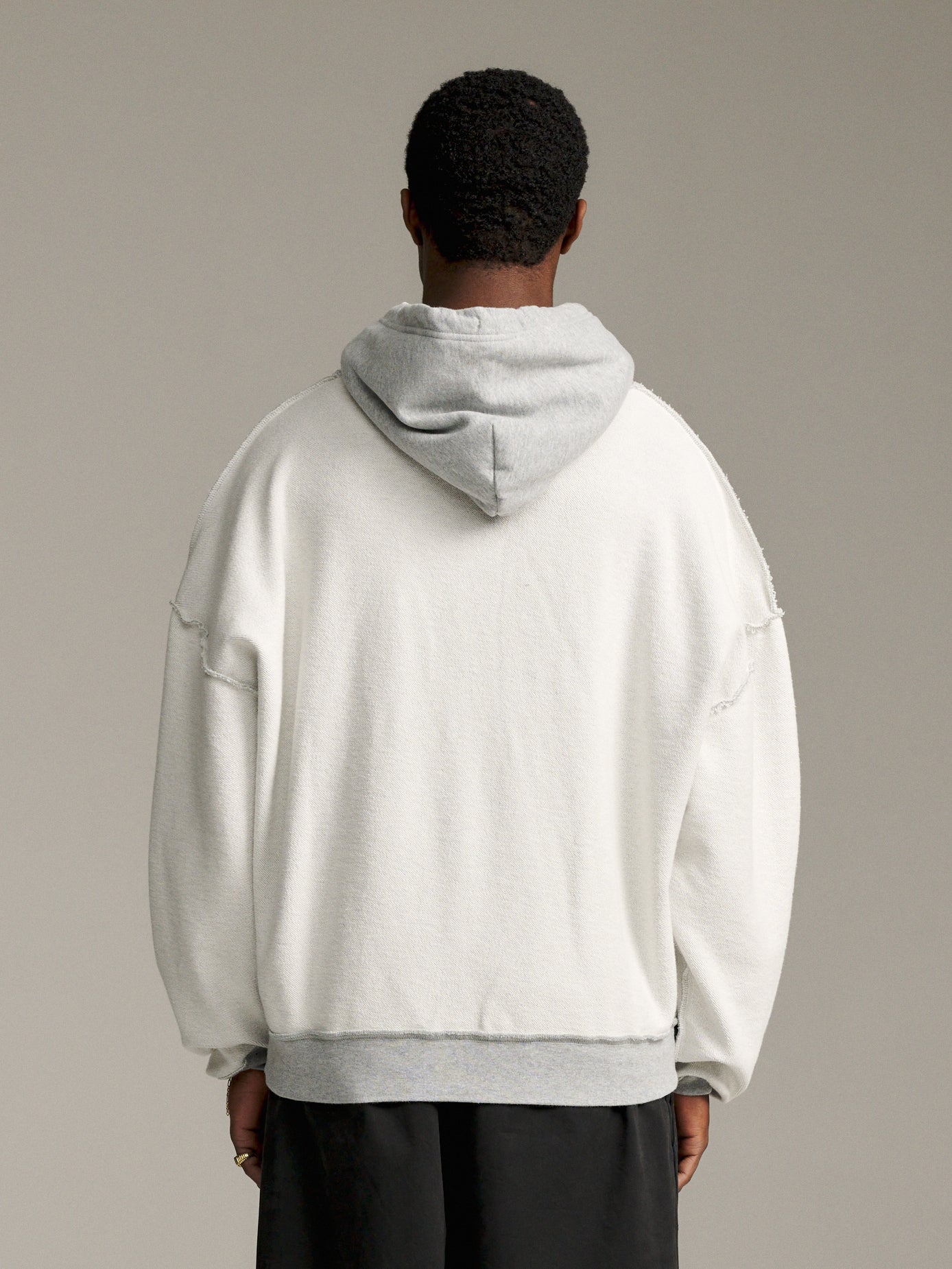 Inside-Out Hood - Grey Marle
