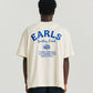 Family Owned Tee - Off White/Blue
