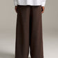 Tweed Relax Pant - Deep Brown
