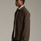 Tweed Overcoat - Deep Brown