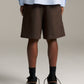 Tweed Relax Short - Deep Brown
