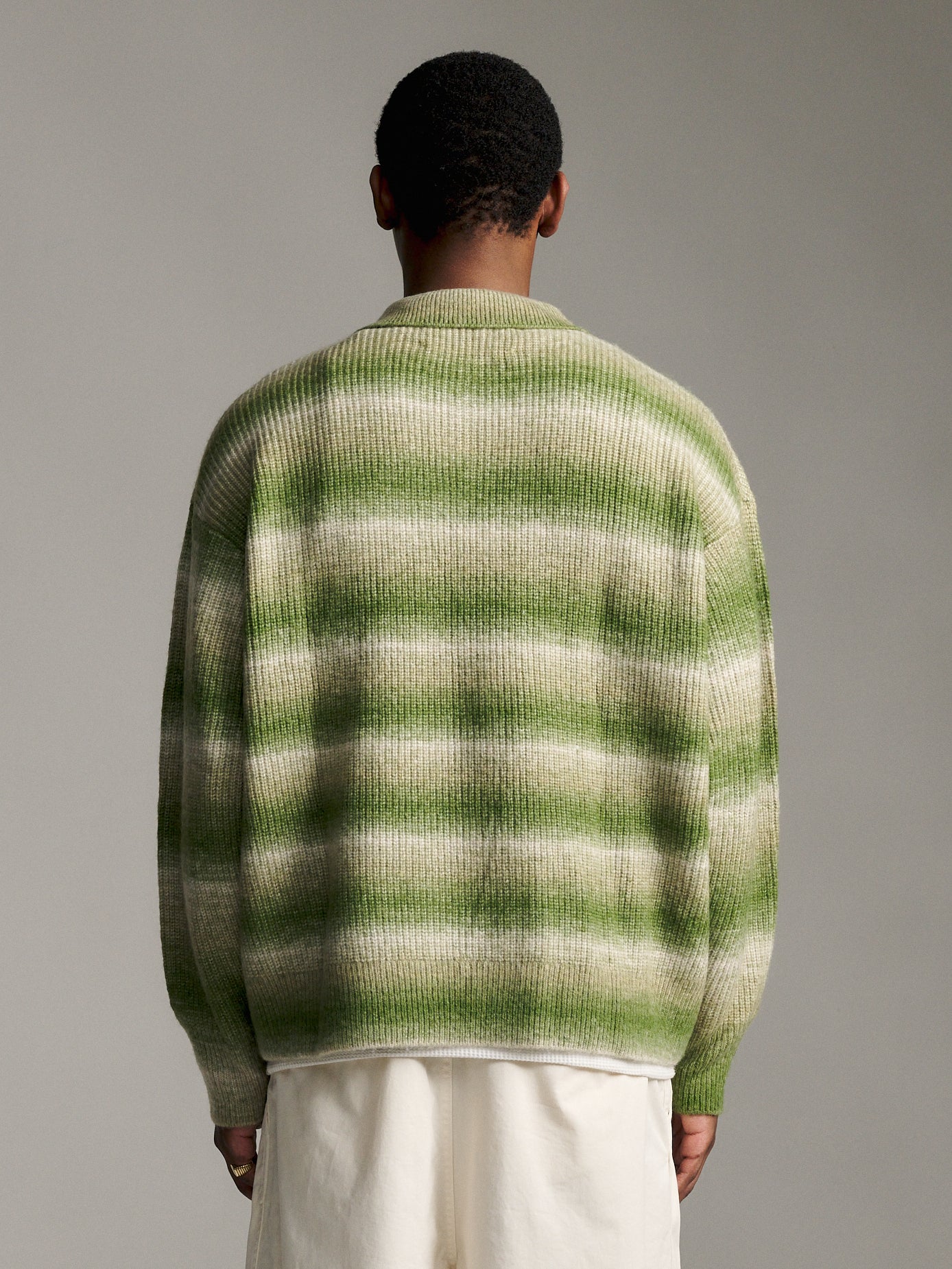 ANW Ombre Knit Polo - Field
