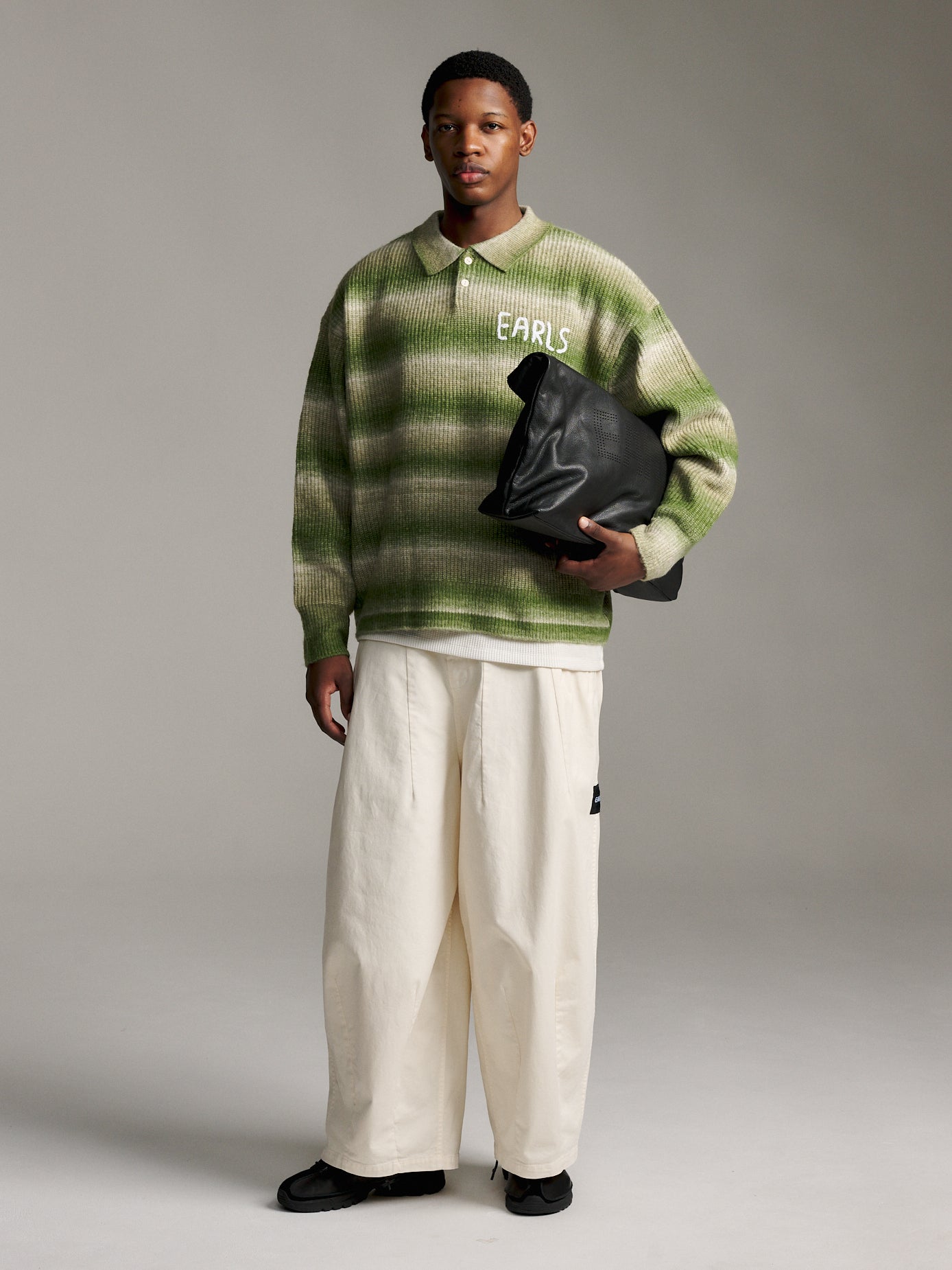 ANW Ombre Knit Polo - Field