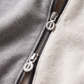 Contrast Zip Hood - Grey Marle
