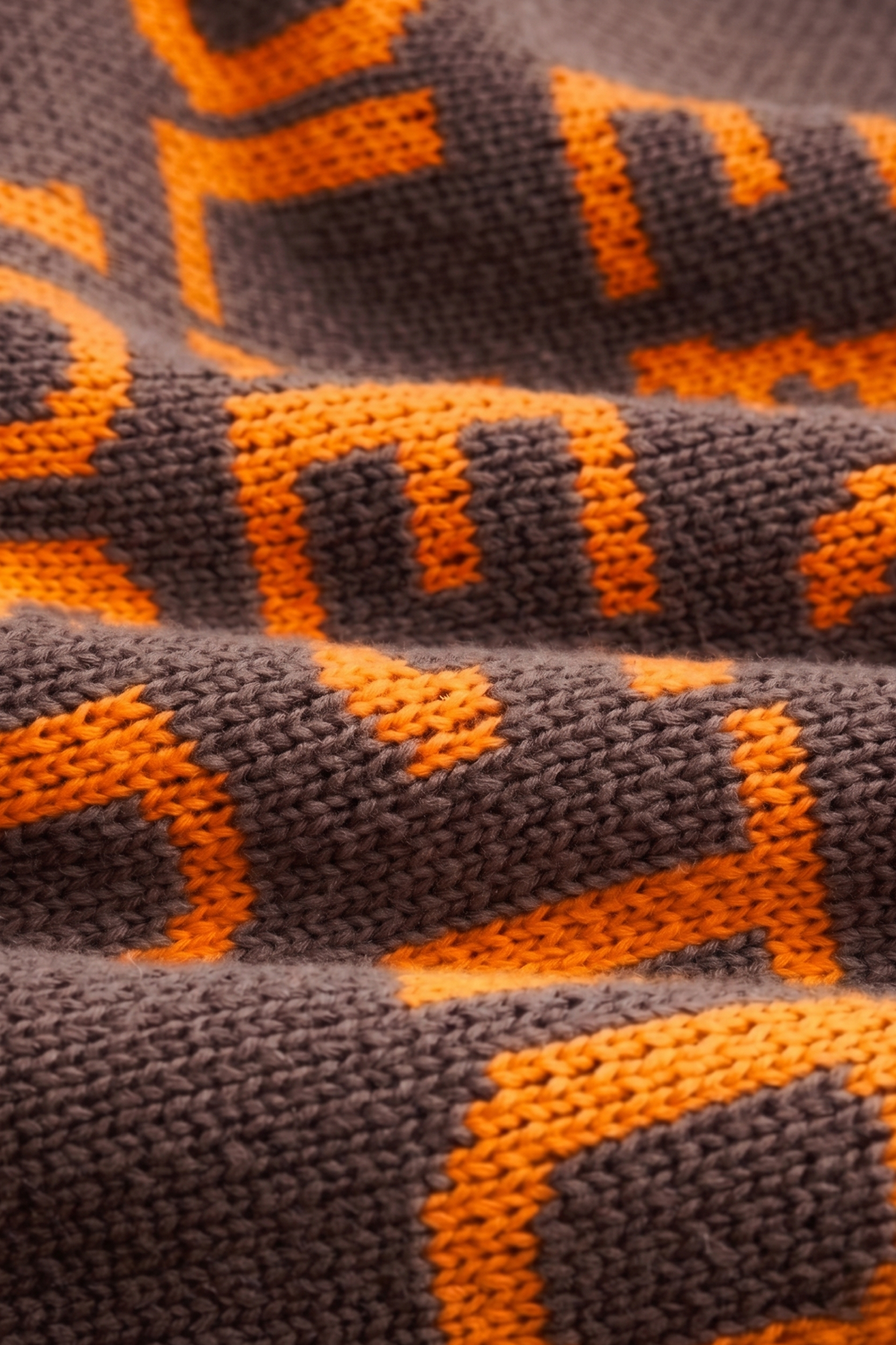 Association Knit - Chocolate/Sunset