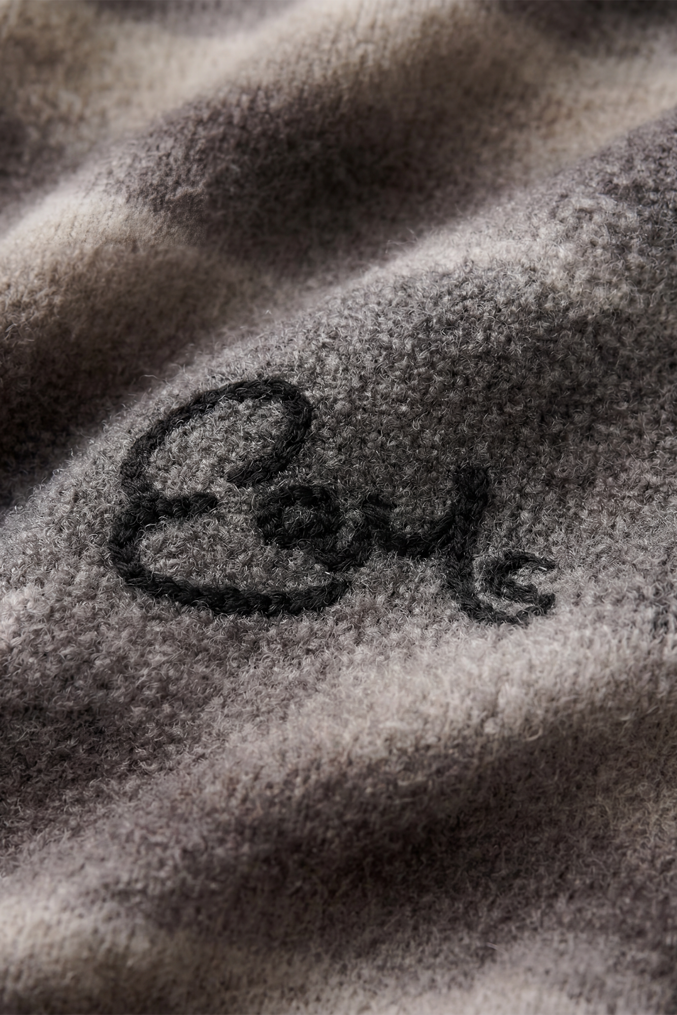 Ombre Knit Scarf - Greyscale