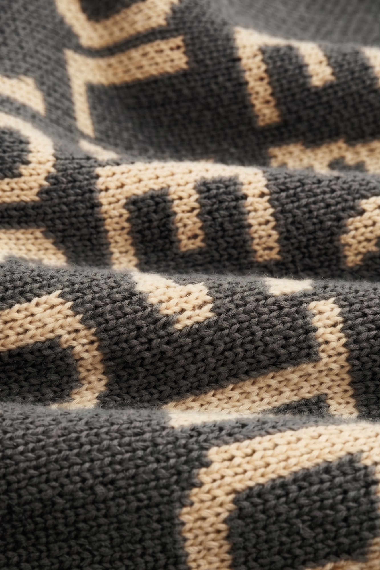 Association Knit - Khaki/White