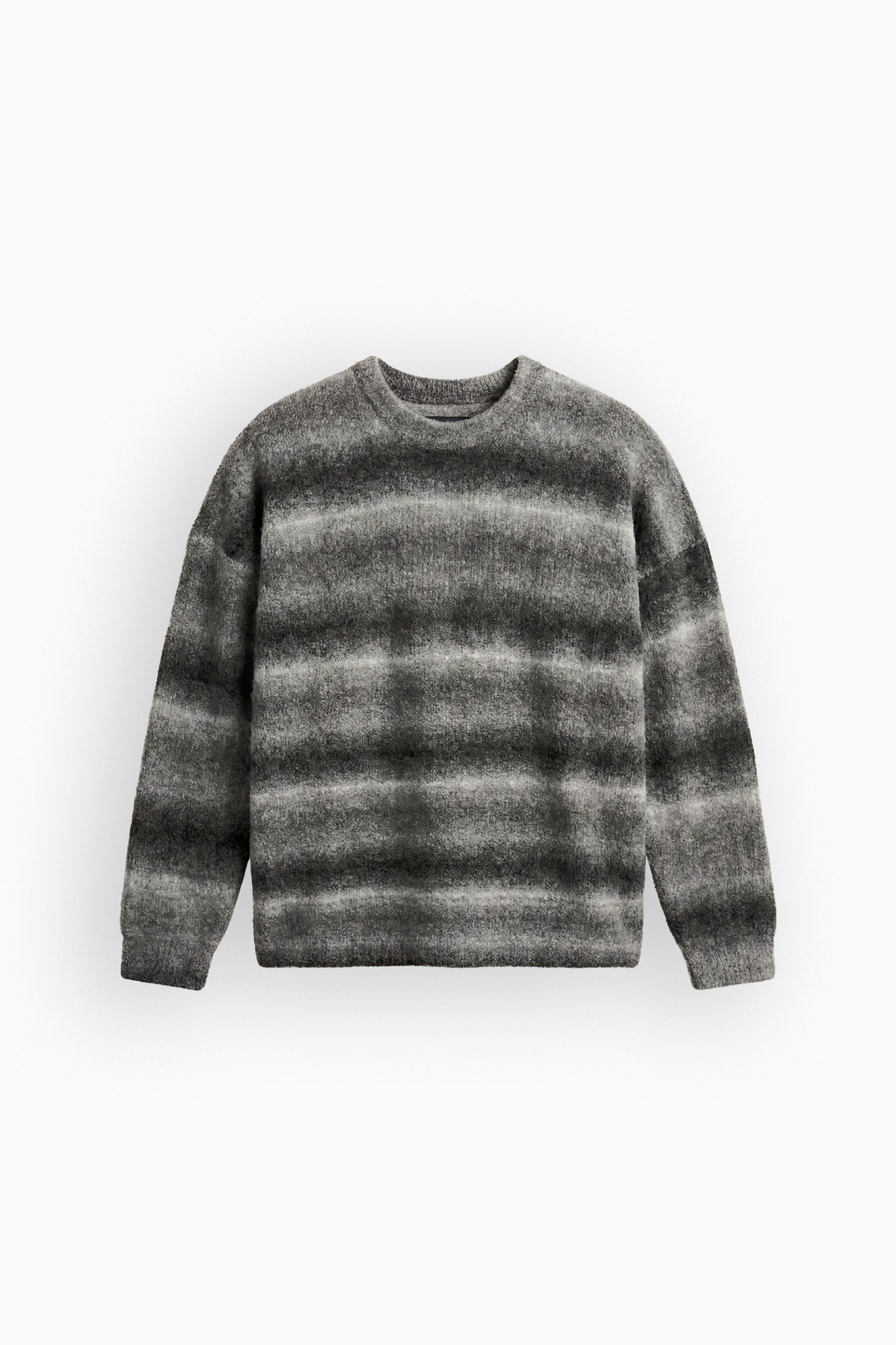 Ombre Knit Crew - Greyscale
