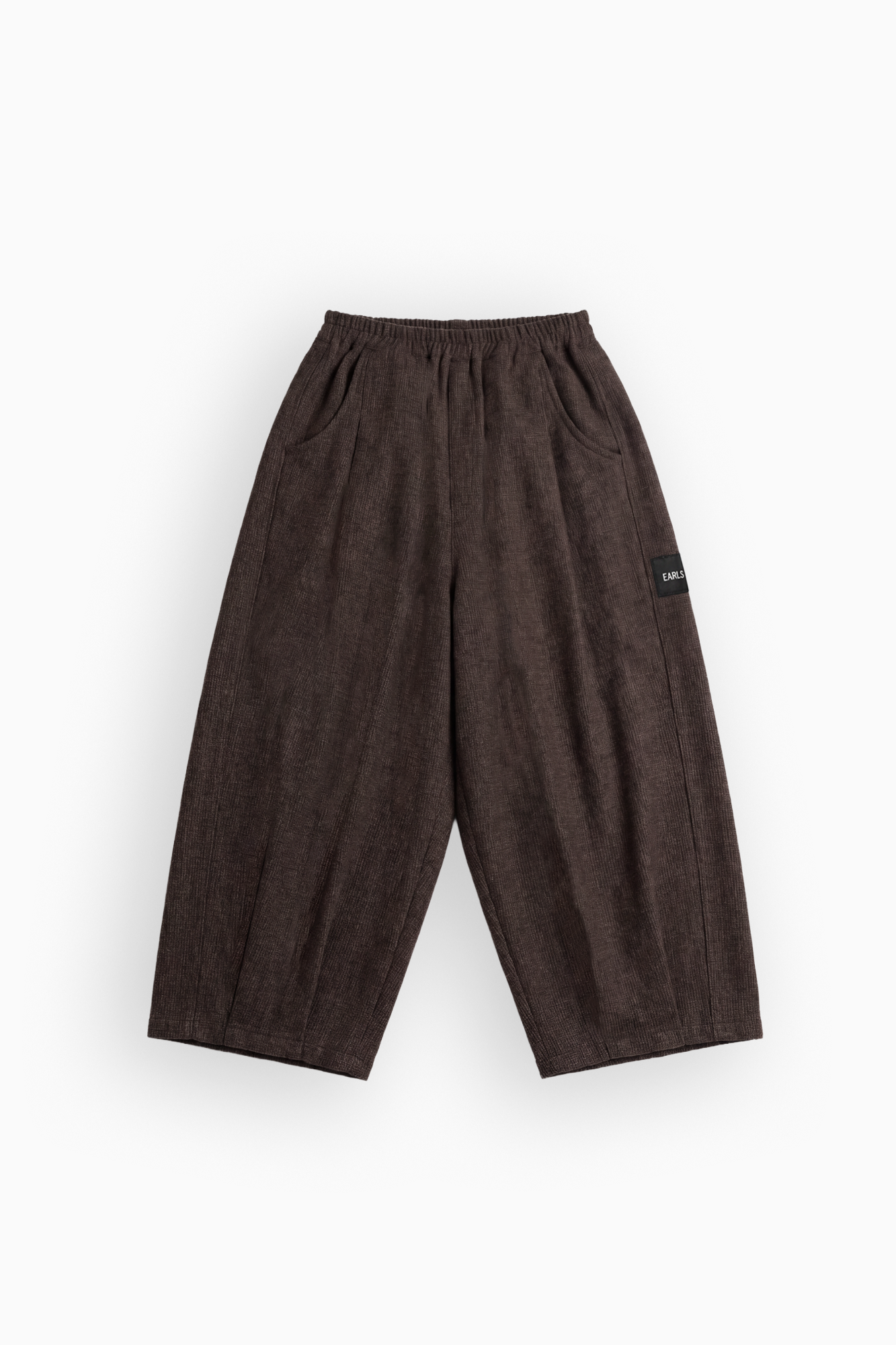 Tweed Relax Pant - Deep Brown