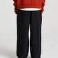 Cotton/Linen Easy Pant - Black