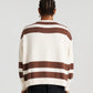 Hockey Knit - Cream/Brown