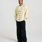 Mohair Cableknit Cardigan - Lemon