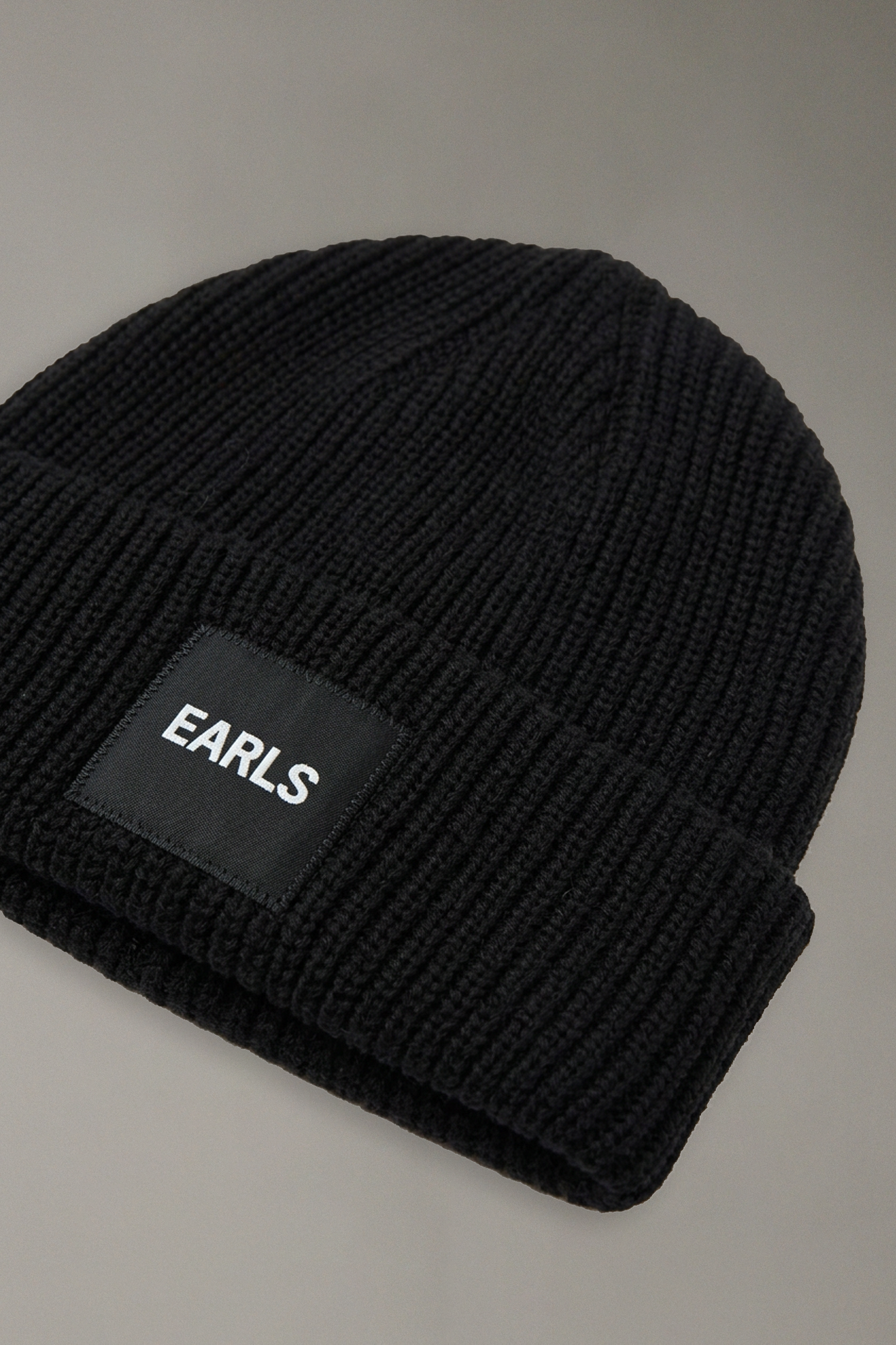 Knit Beanie - Black/Black