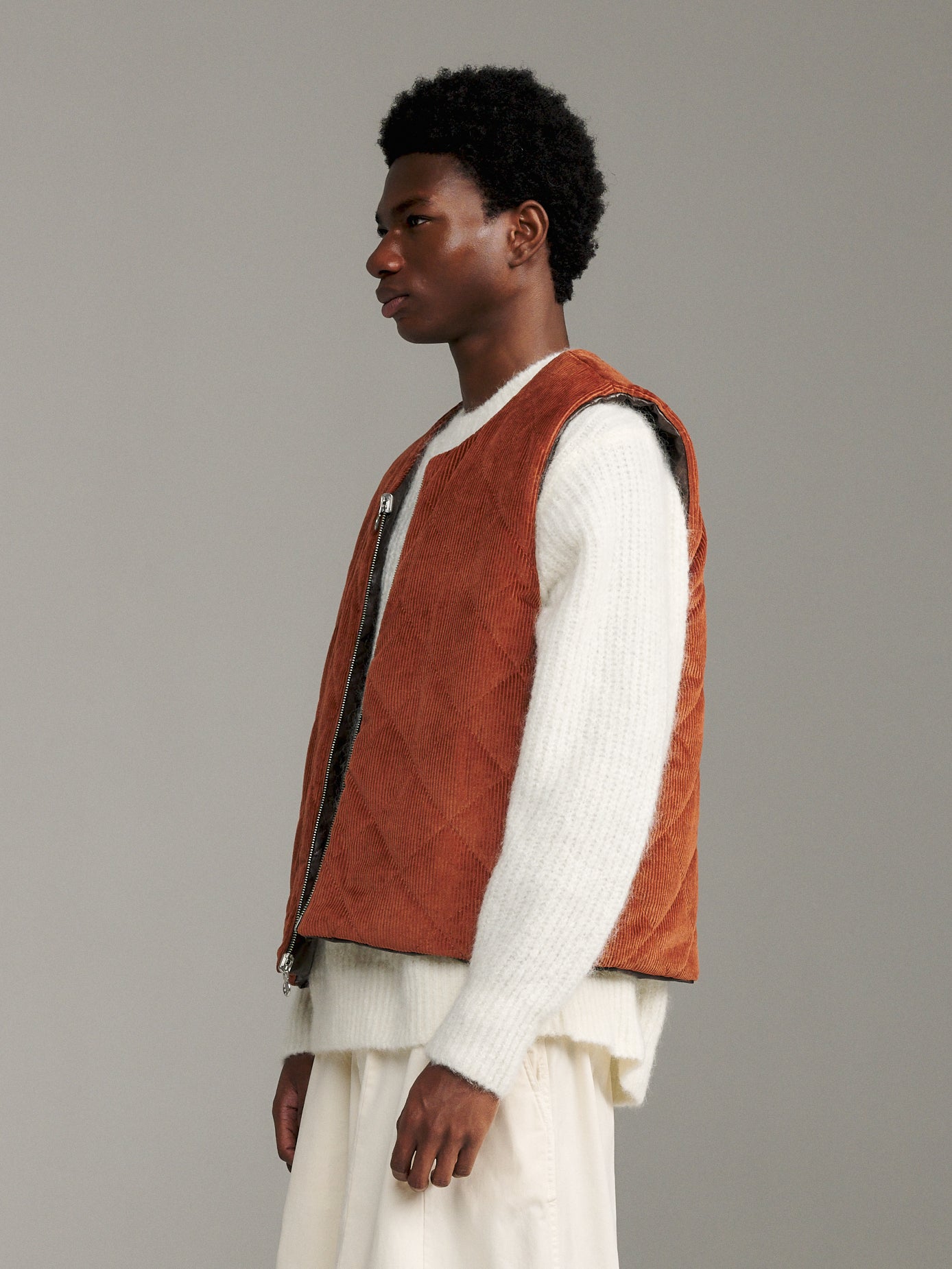 Two-Way Gilet - Brown