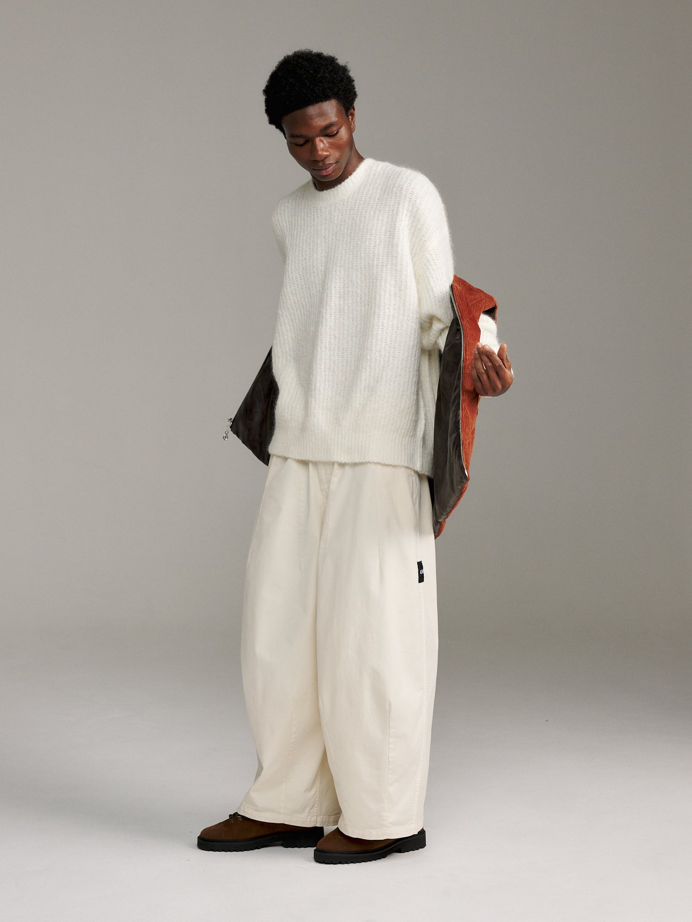 Solid Mohair Knit - Off White
