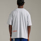 Maze Tee - Grey Marle/Orange