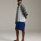 Maze Tee - Grey Marle/Orange